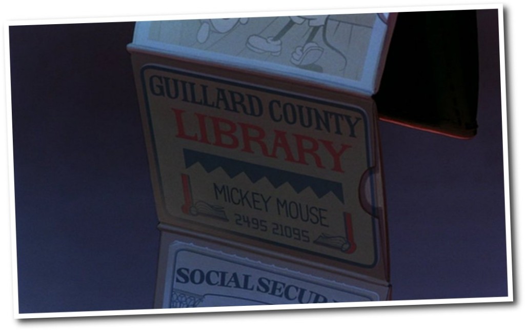 mickey mouse's library card