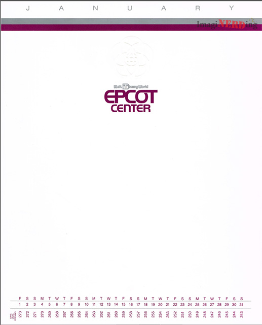 WED EPCOT Center Countdown Calendar