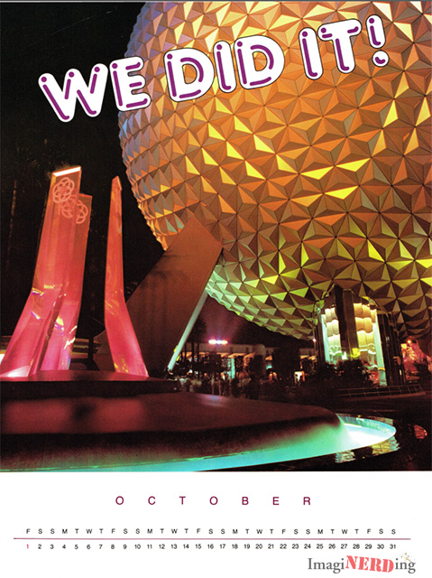 WED EPCOT Center Countdown Calendar