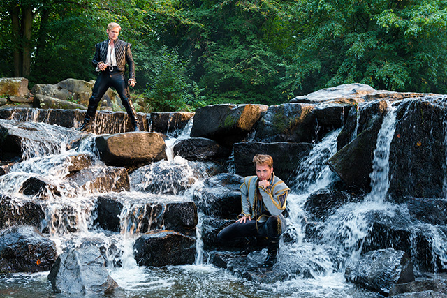 Chris Pine is the Prince and Billy Magnussen is the other Prince in Disney's humorous and heartfelt musical INTO THE WOODS directed by Rob Marshall and produced by John DeLuca, Rob Marshall, Marc Platt and Callum McDougall.