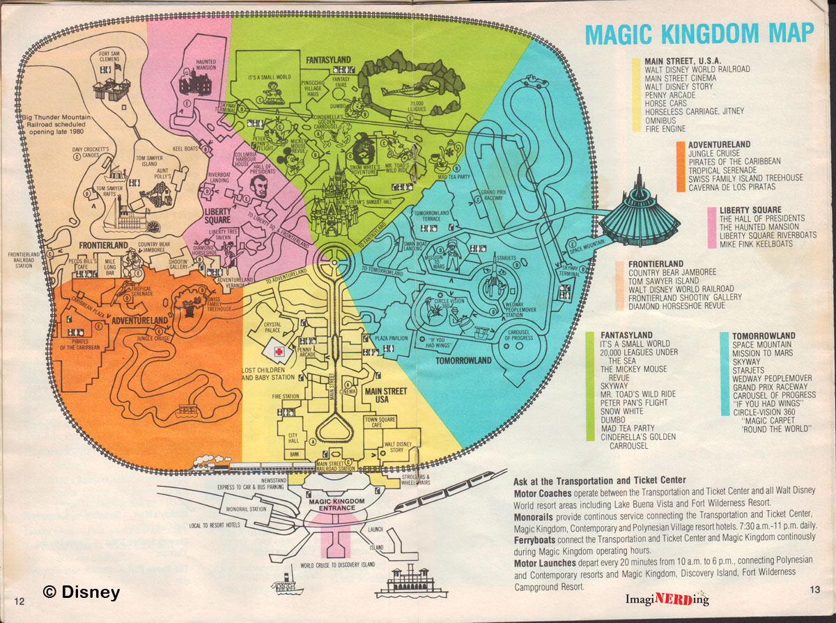 Magic Kingdom Maps Galore! - ImagiNERDing