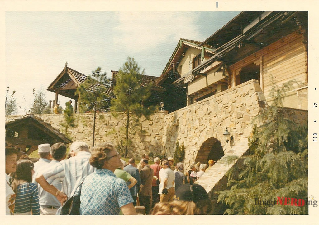 vintage magic kingdom photos The Skyway to Tomorrowland Station in Fantasyland.