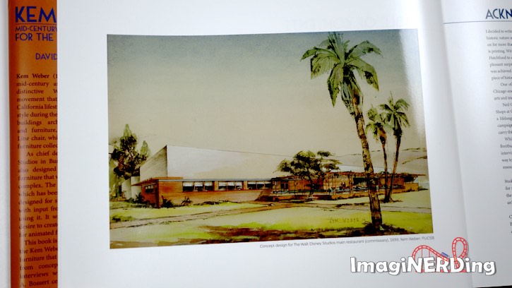 Illustration of the Disney Studios cafeteria in Burbank by Kem Weber