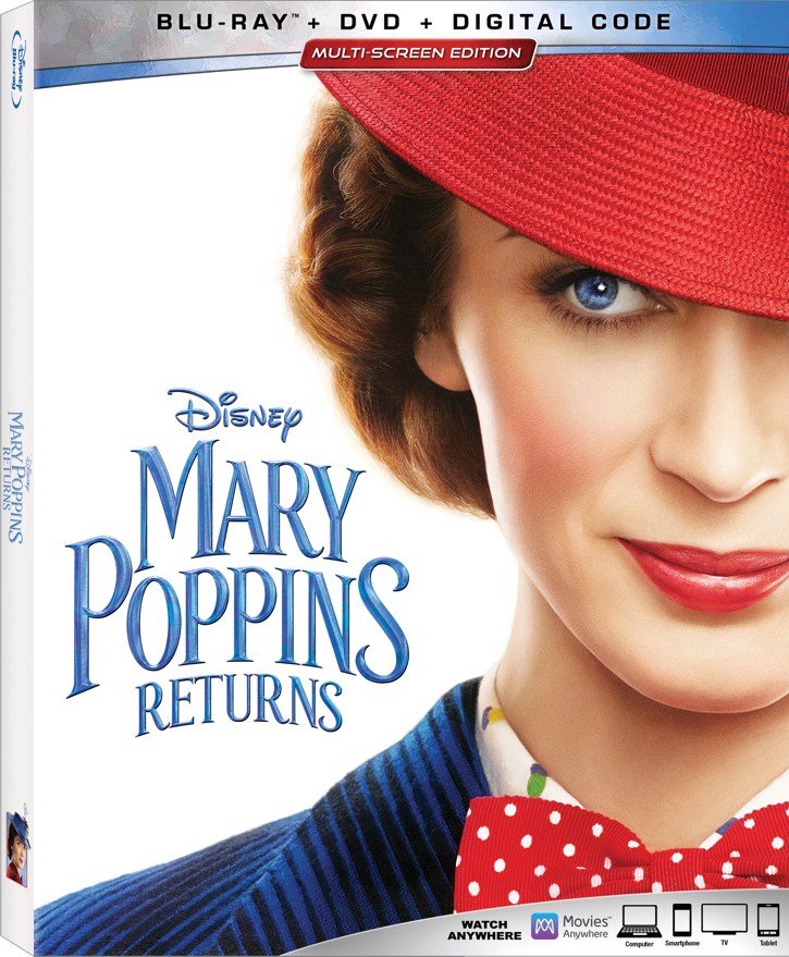Mary Poppins Returns blu-ray cover