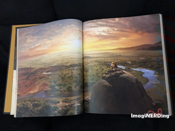 page from the art and making of the lion king featuring concept art from the film