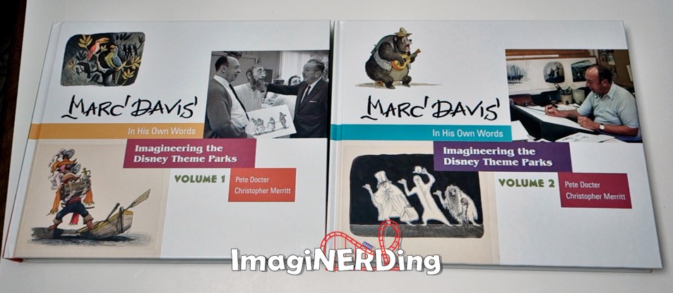 volume one and volume two of the new Marc Davis In His Own Words book by Pete Docter and Christopher Merritt