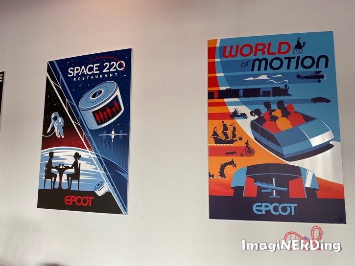space 220 world of motion epcot experience attraction posters