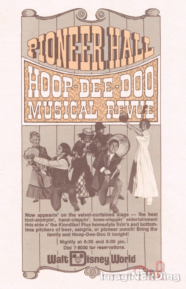 hoop-dee-doo musical revue ad from 1975