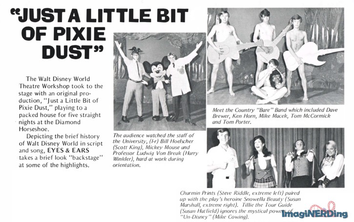 Just a Little Pixie Dust article from 1972 Eyes and Ears newsletter