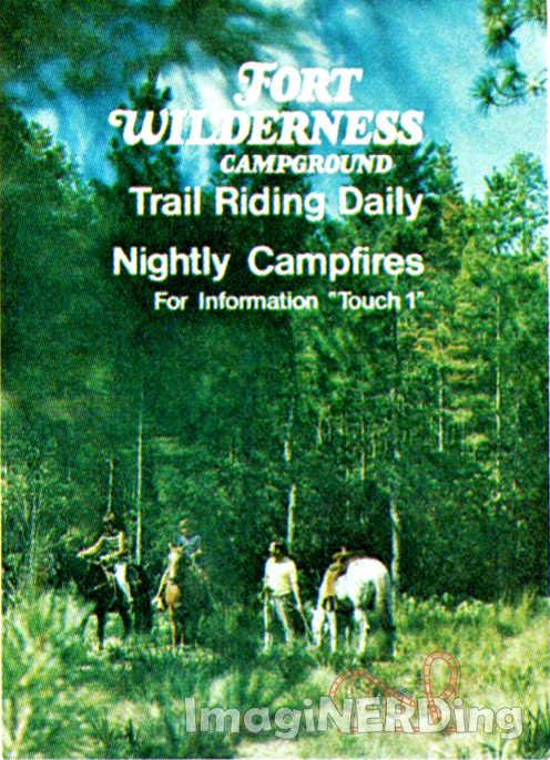 Fort Wilderness Campground Trail Riding Daily and Nightly Campfires poster