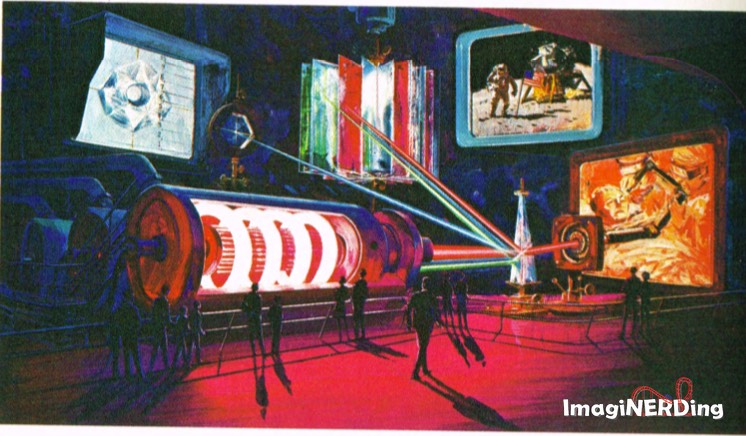 concept art for a laser display at EPCOT