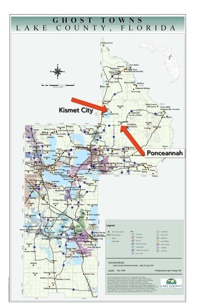 Ghost Towns of Lake County Florida Kismet City Disney Connection