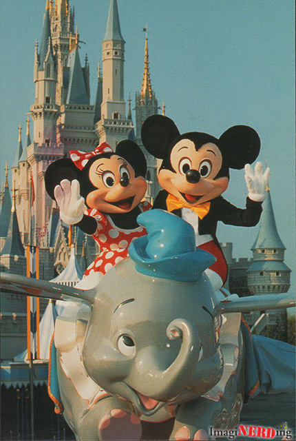 you can fly magic kingdom dumbo postcard Disney