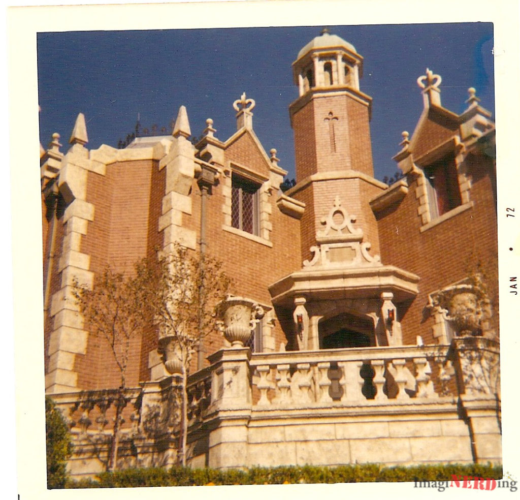 The exterior of the Haunted Mansion.