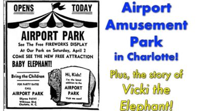 airport amusement park Charlotte