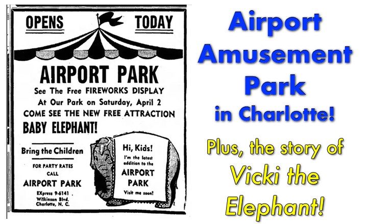 airport amusement park Charlotte