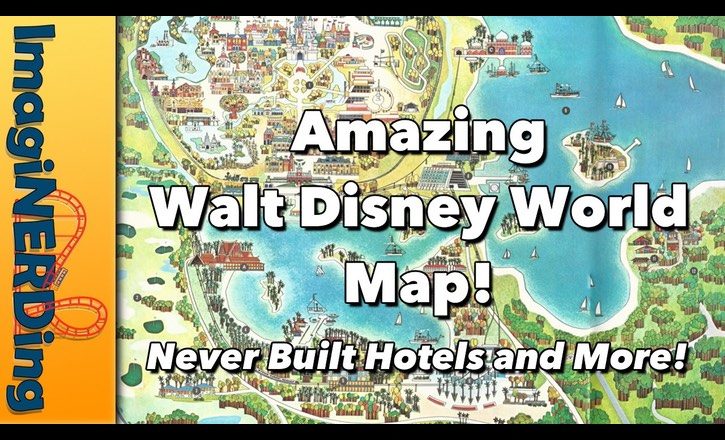 vintage Walt Disney World Map!