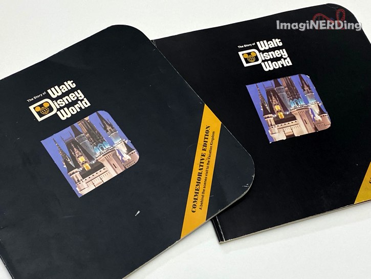 The two covers of the Story of Walt Disney World Commemorative Edition