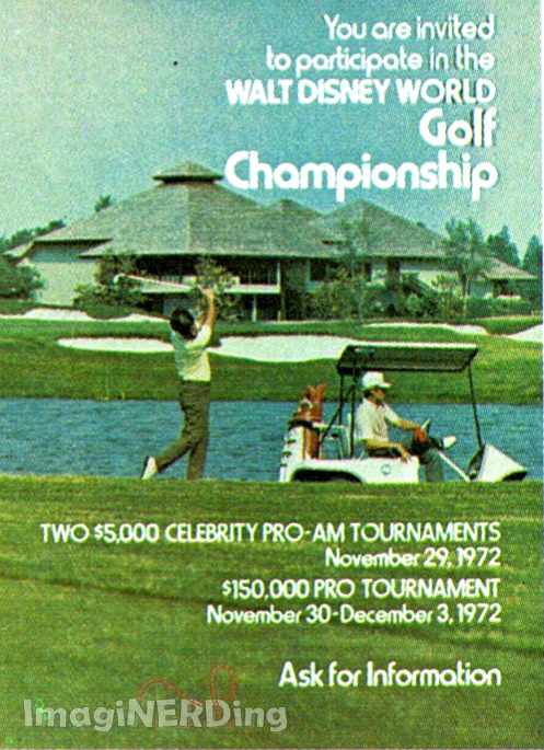 poster for the walt disney world golf championship