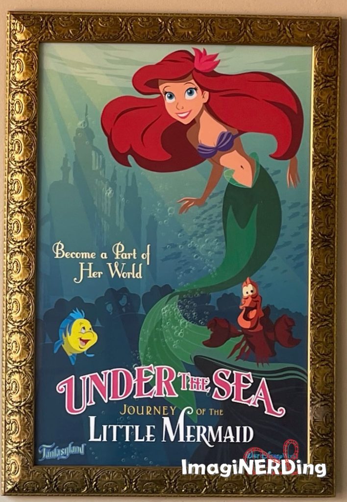 under the sea journey of the little mermaid main street attractions posters